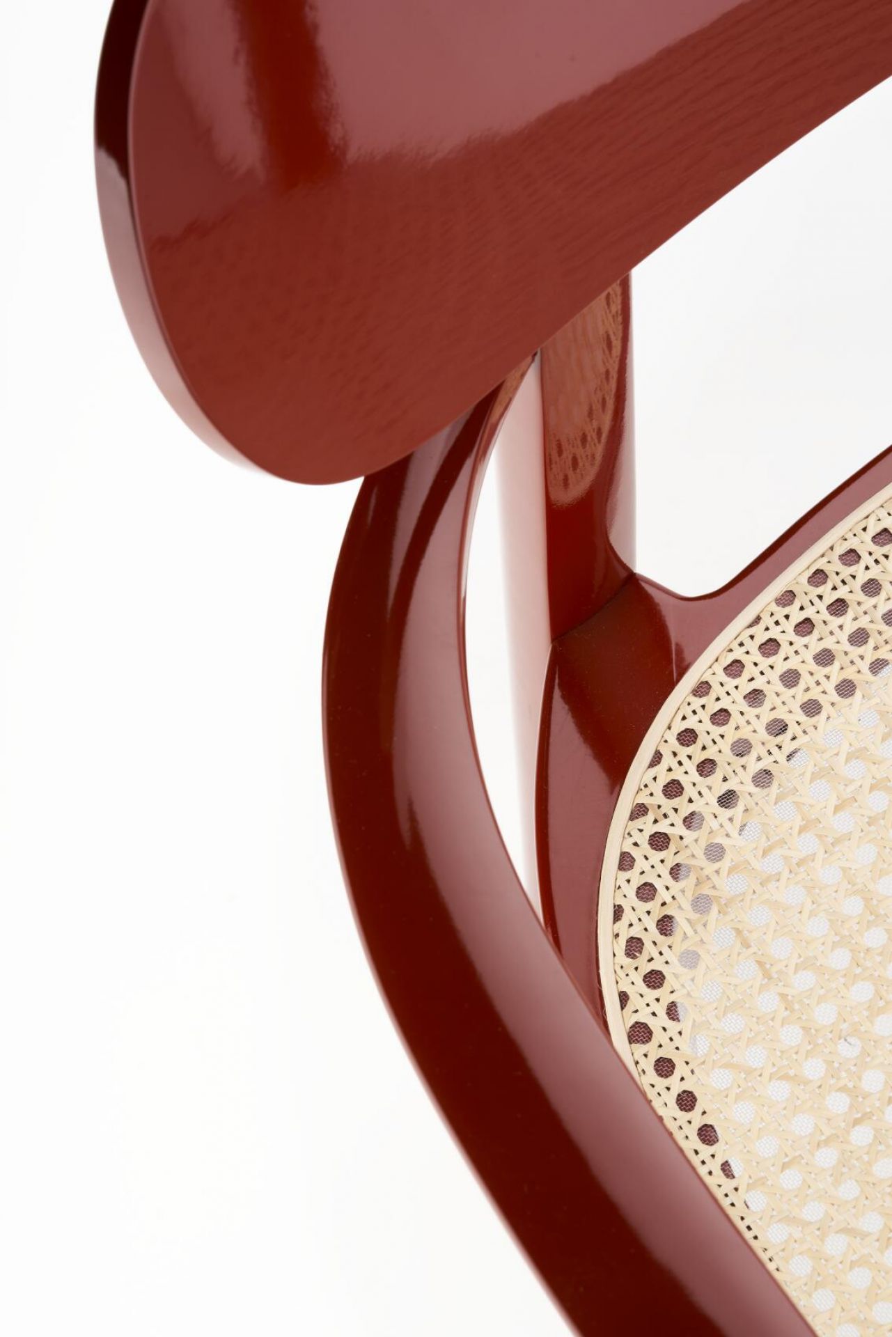 Holzsesessel mit Armlehnen 119 F Hochglanz Thonet