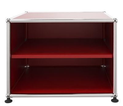 USM Haller Beistellmöbel mit Zwischentablar - rot