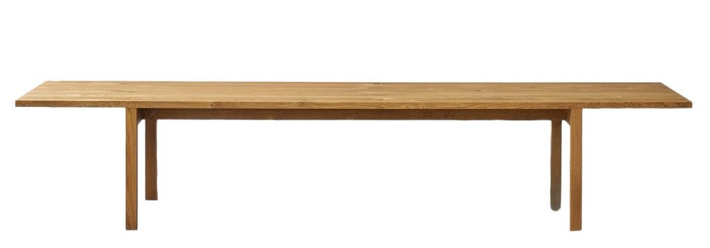 DC09 Galerie Tisch e15: Langer Esstisch aus geöltem Eichenholz, modernes Design für Esszimmer.