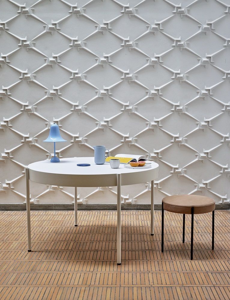 Pantop Table Lamp Ø23 Tischleuchte Hellblau Verpan EINZELSTÜCK