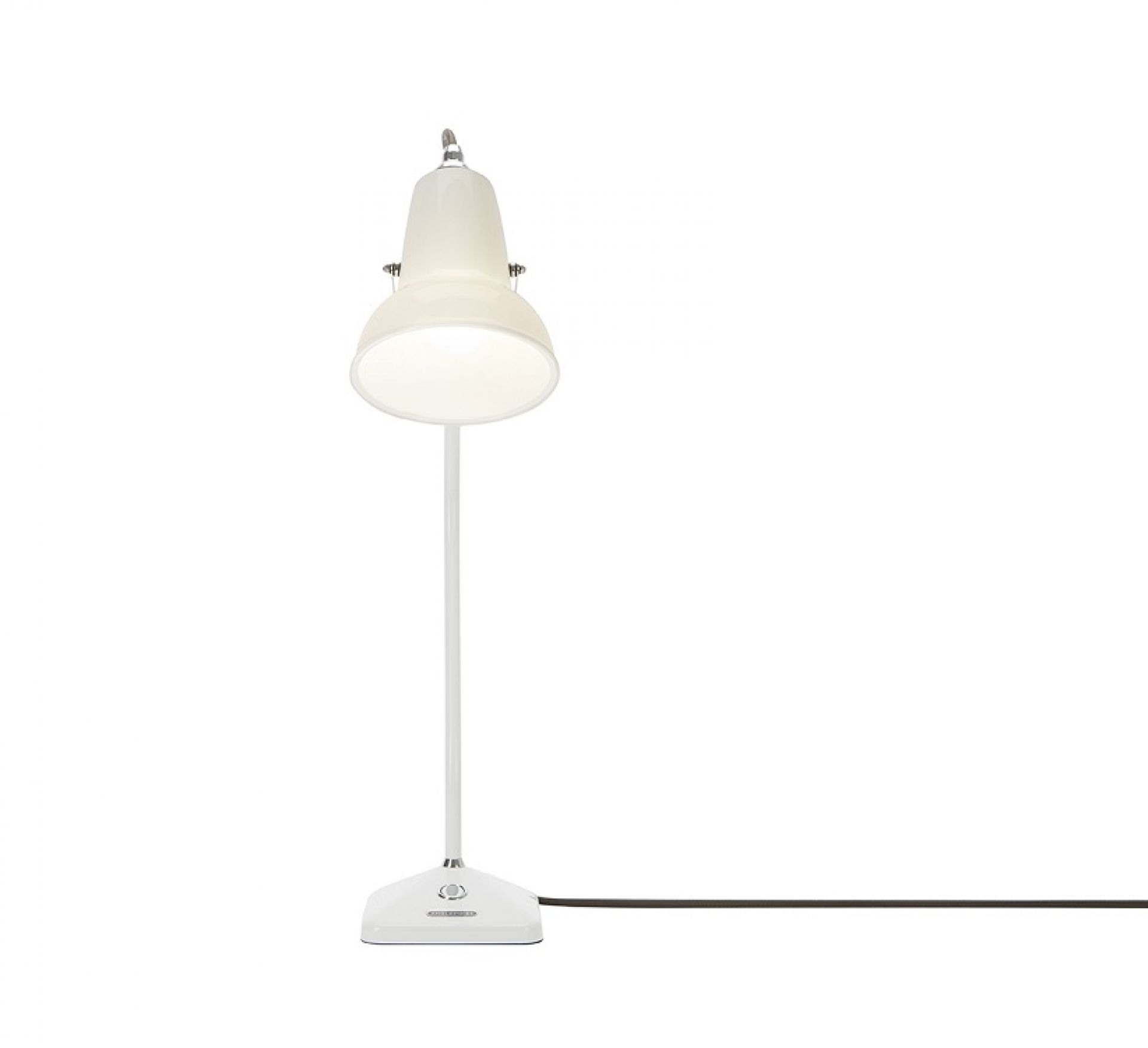 Anglepoise Original 1227 Mini Tischleuchte in Keramikweiß: moderne Schreibtischlampe für Büro und Zuhause.