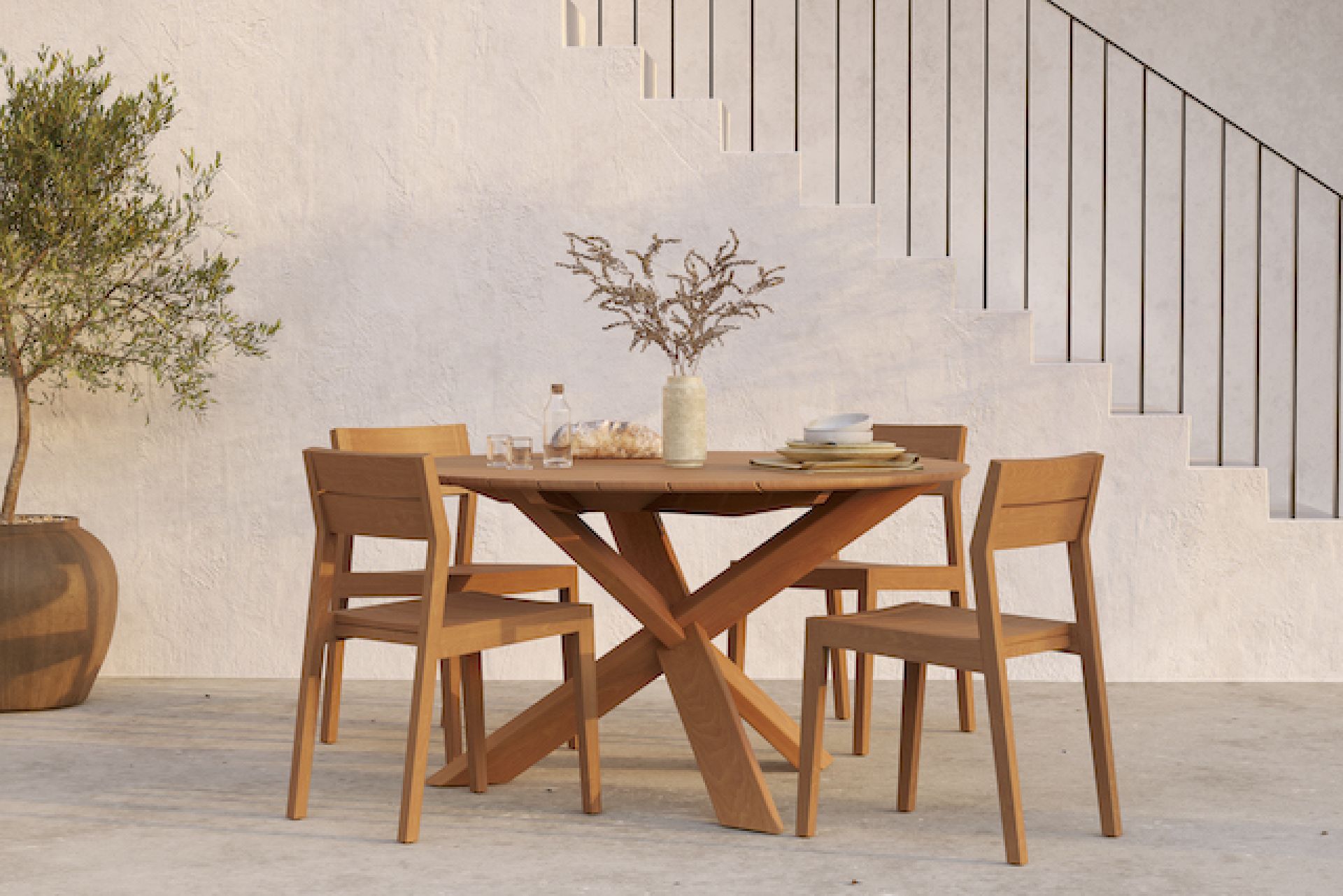 EX 1 Outdoor Stuhl Teak Ethnicraft