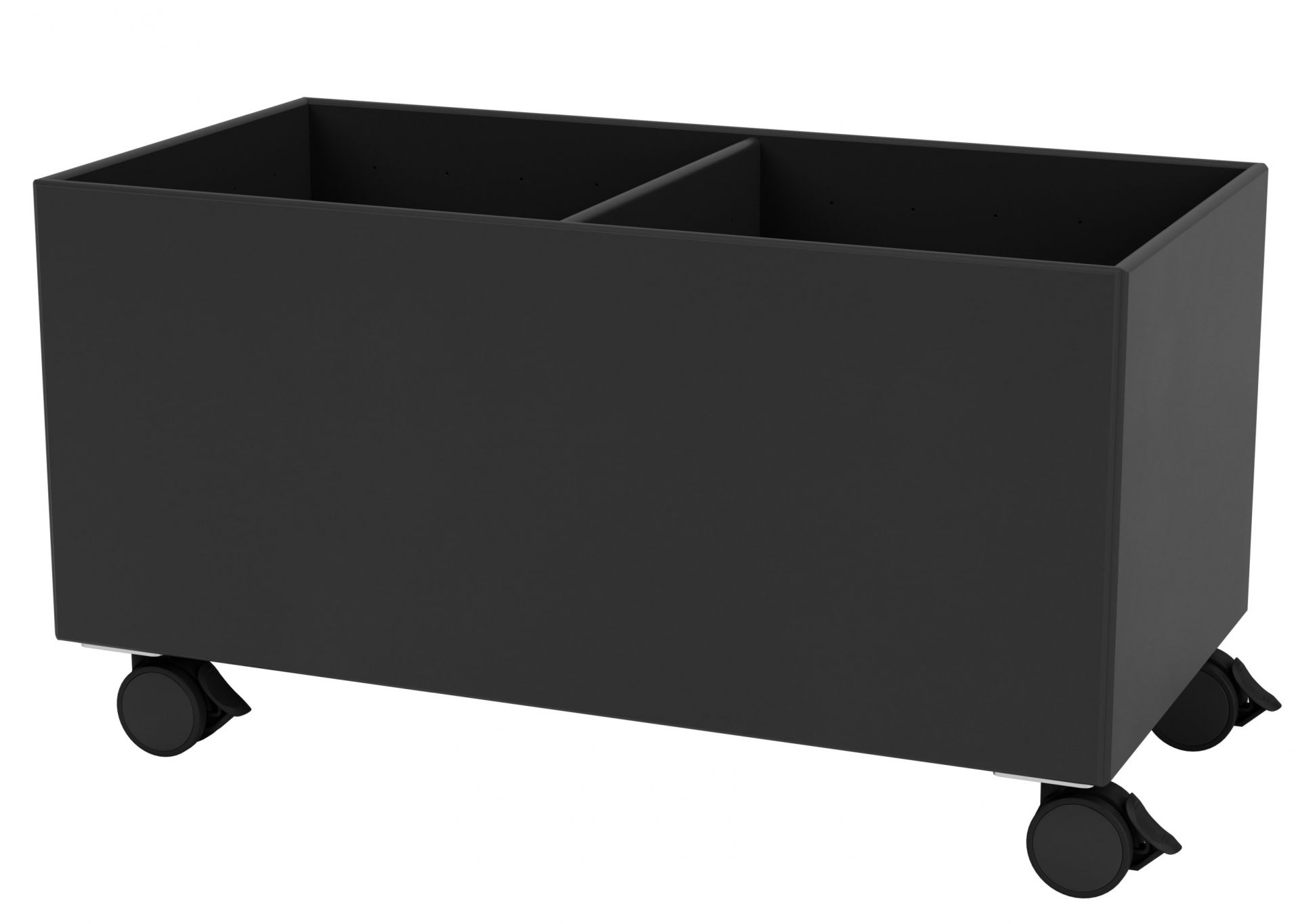 Schwarze Colour Box III Aufbewahrungsbox auf Rollen, ideal für Büro und Zuhause. Praktische Aufbewahrung.