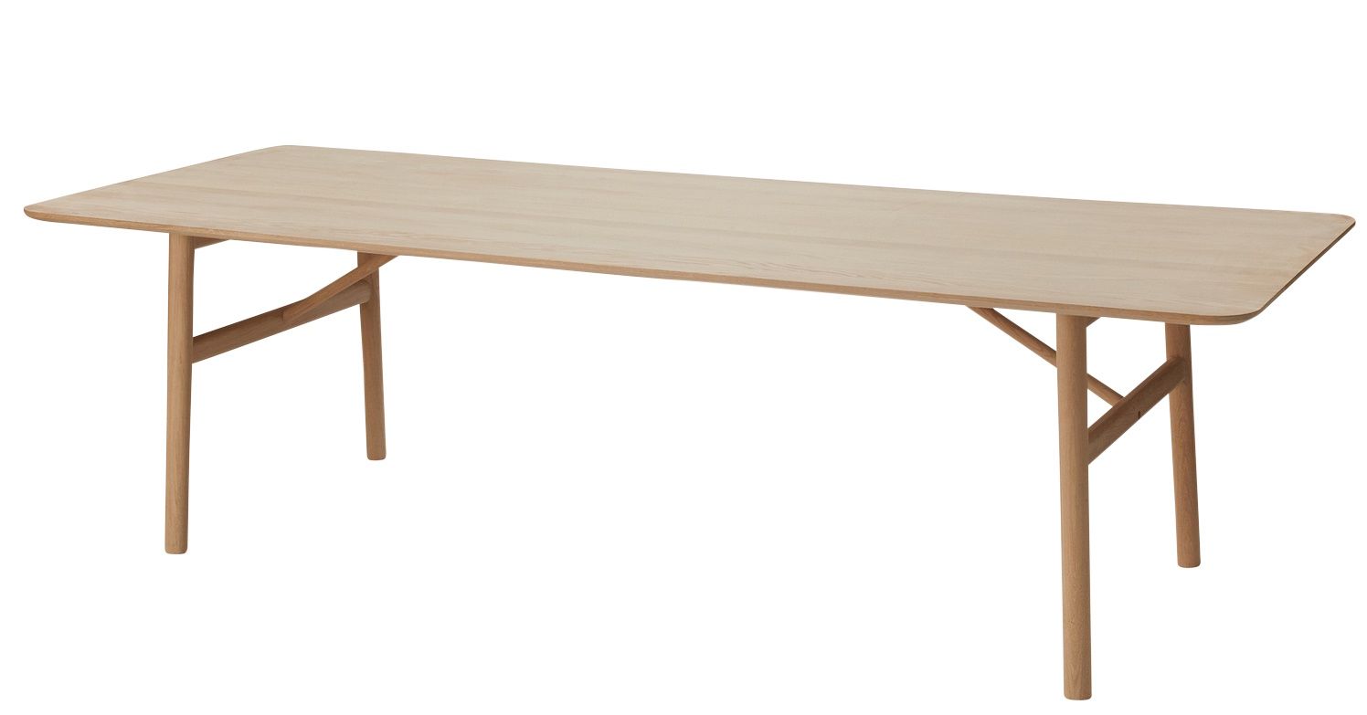 Hven Tisch von Skagerak by Fritz Hansen, Eiche weiß geseift, rechteckig.