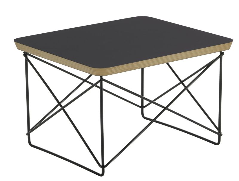 Occasional Table LTR Beistelltisch HPL Schwarz Vitra Stahldraht schwarz pulverbeschichtet