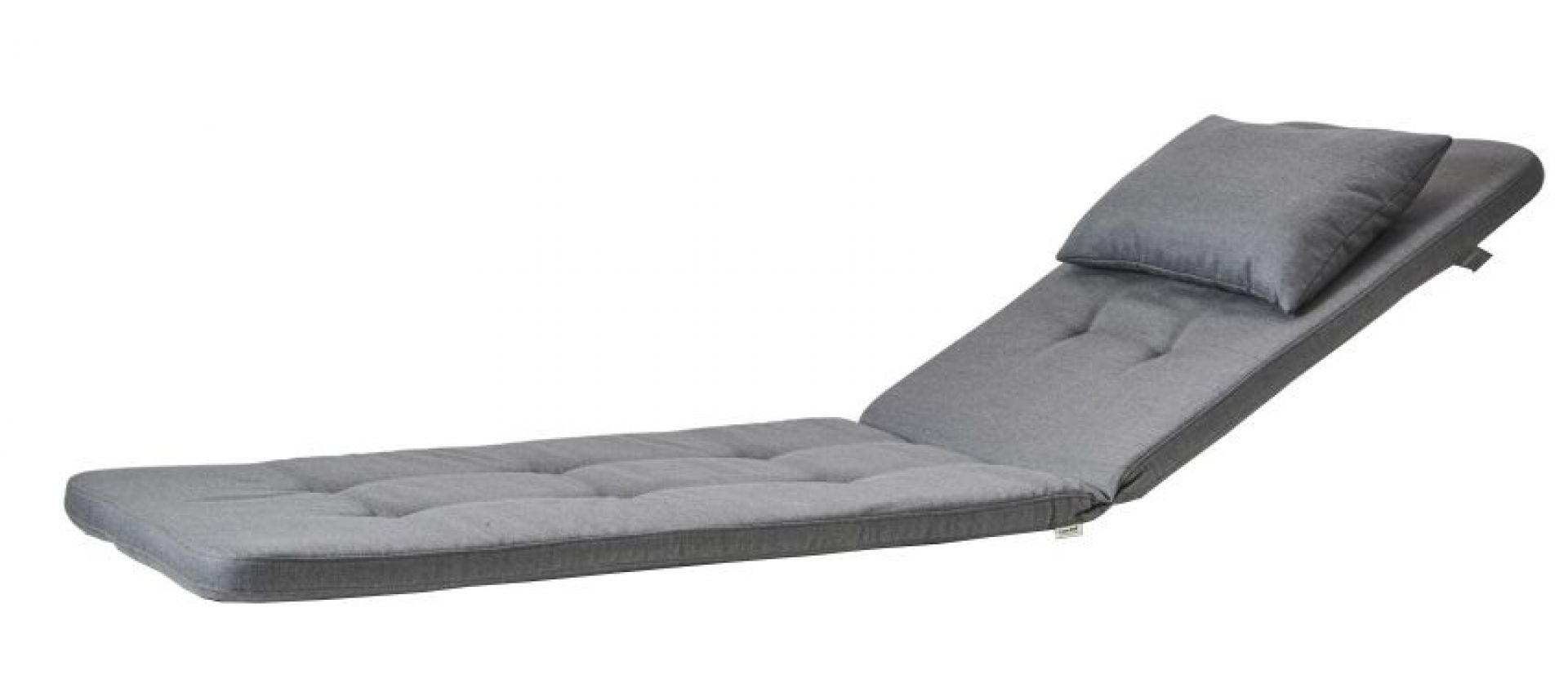 Grauer Cane-Line Kissensatz für Sonnenliege, bequeme Outdoor-Polsterauflage mit Kissen. Ideal für Garten und Terrasse.