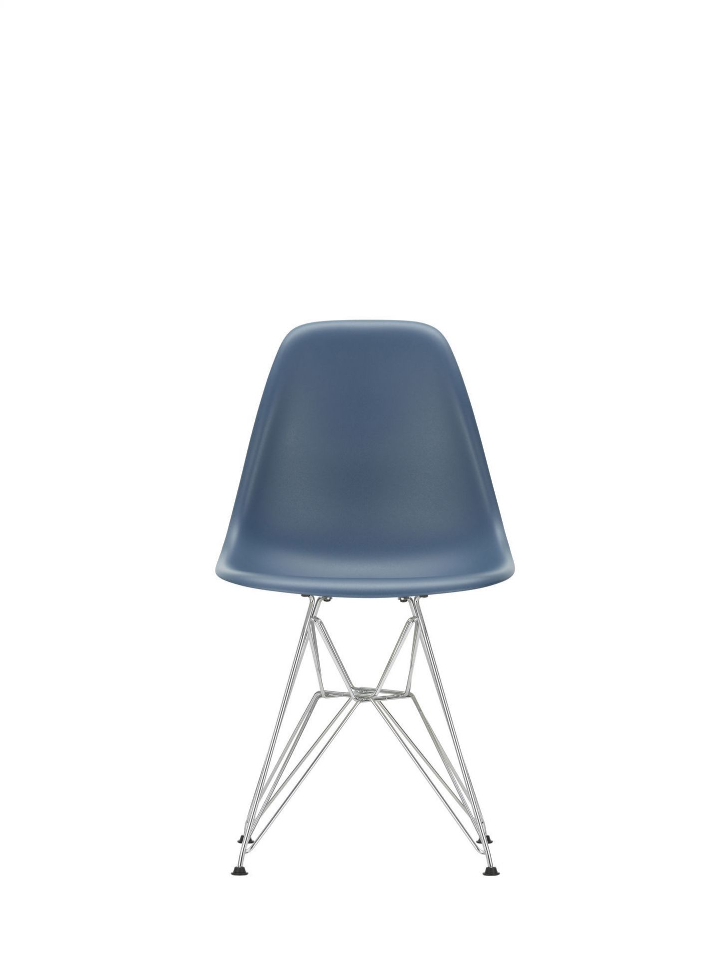 Eames Plastic Side Chair DSR Stuhl Vitra Chrom-Granit grau