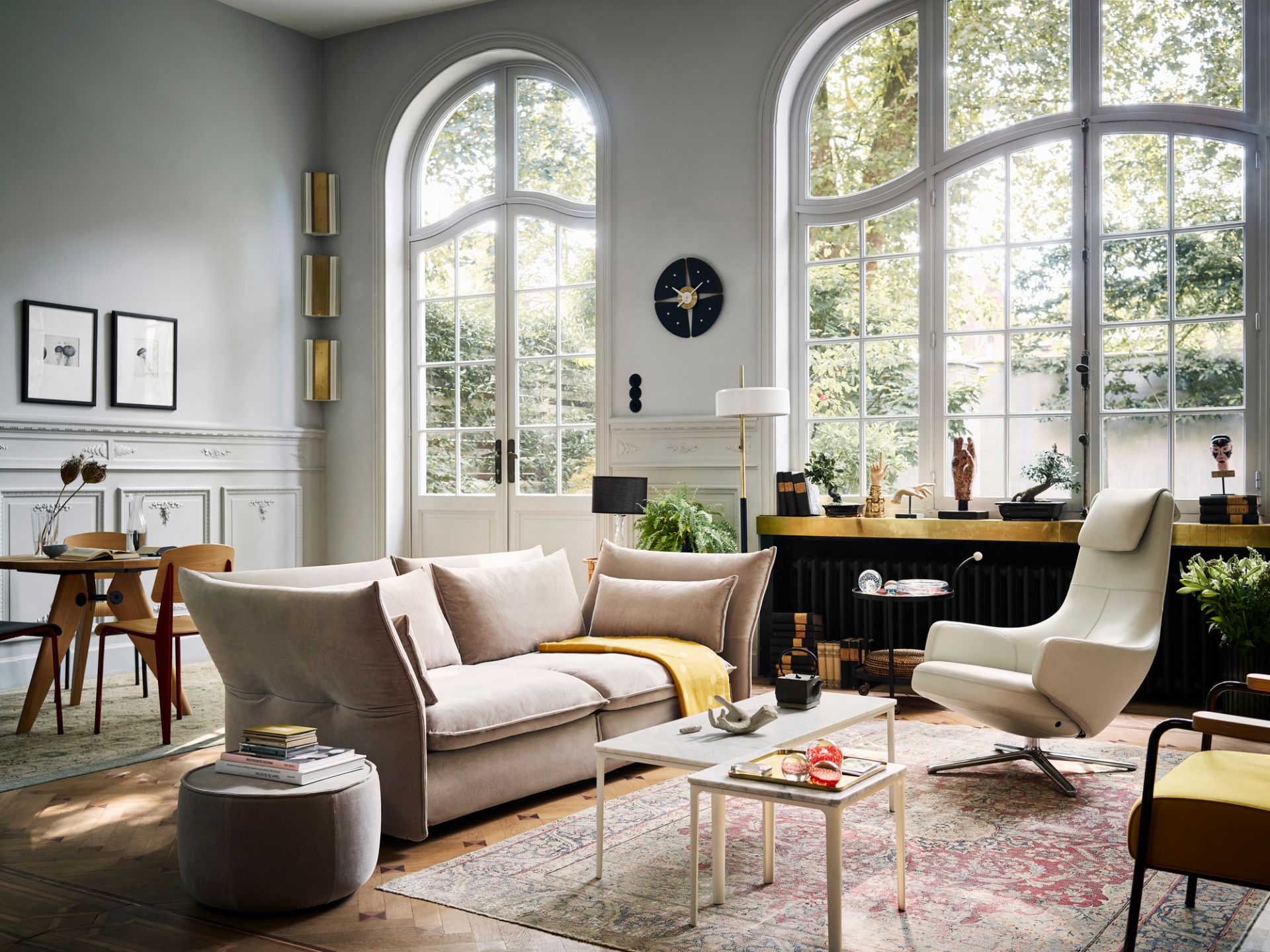 Grand Repos Sessel + Panchina B 75 cm Vitra