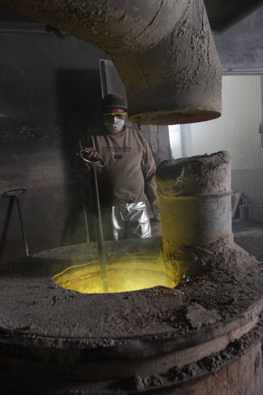 Walter Gropius Türdrücker Tecnolumen Nickel poliert