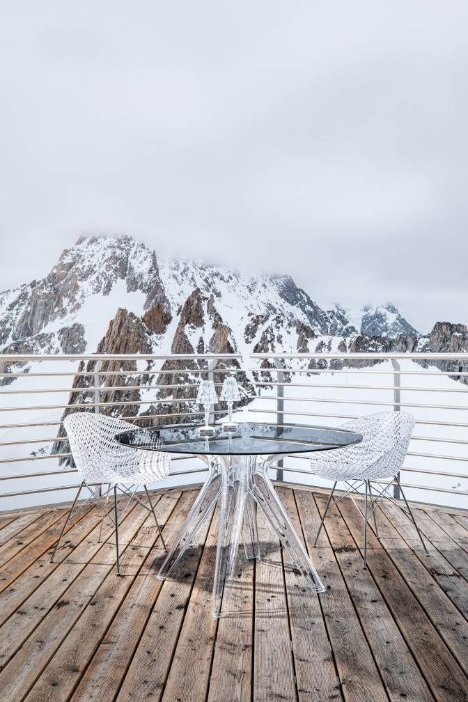 Smatrik Outdoor Stuhl Kartell Weiß