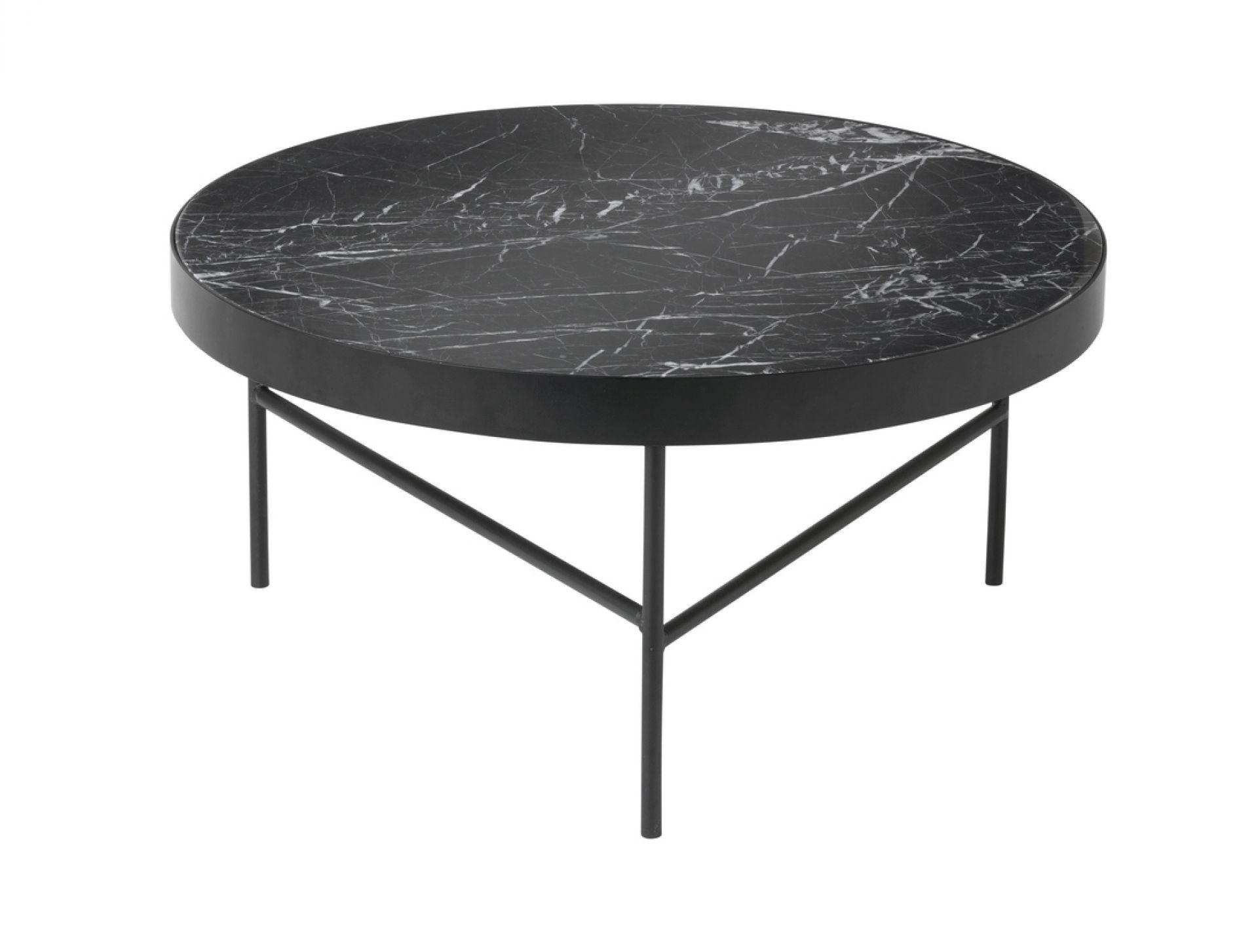 Marble Table Beistelltisch Ferm Living Schwarz 70,5