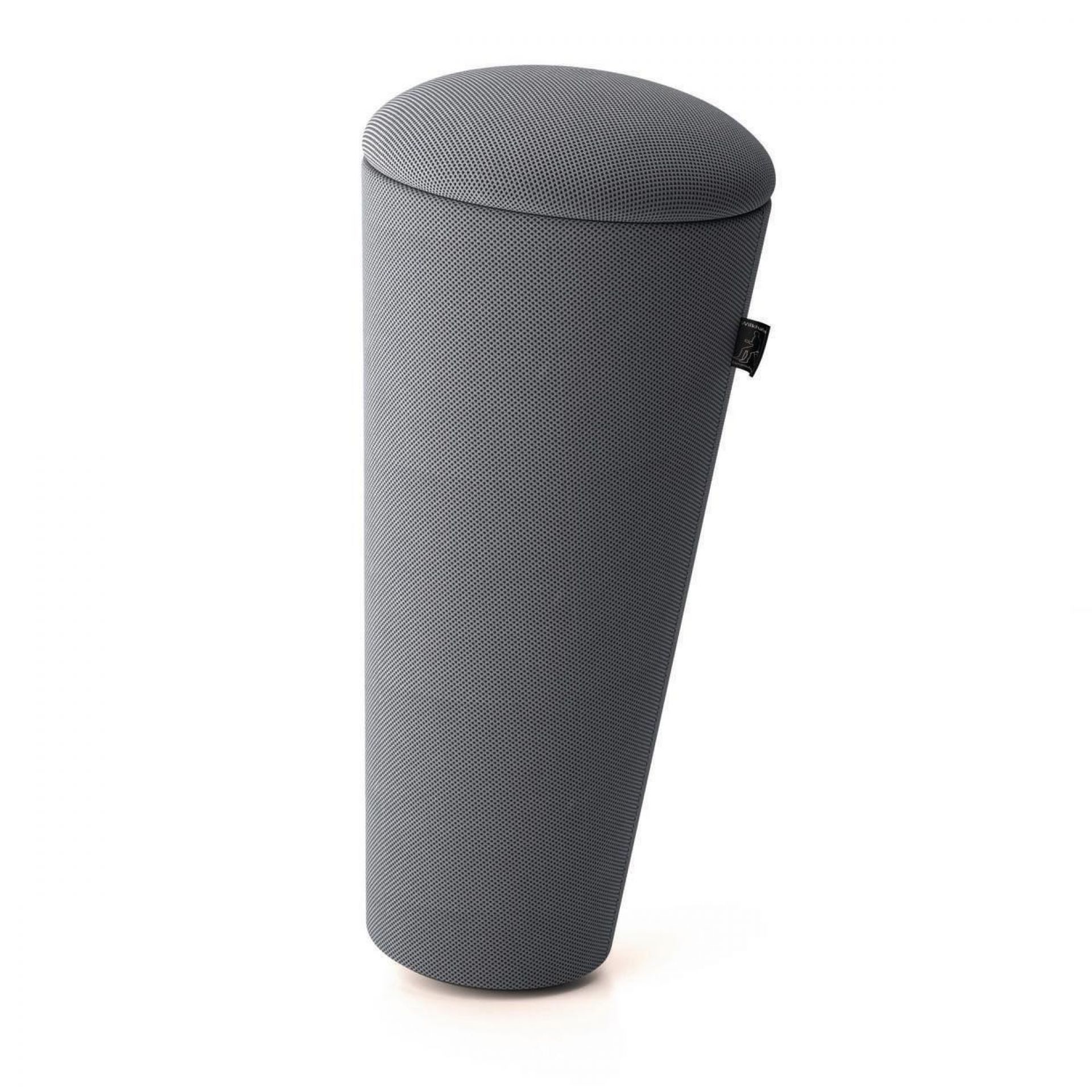 Grauer Wilkhahn Sitzhocker für Steharbeitsplätze, ergonomisch und modern für Büro und Homeoffice.