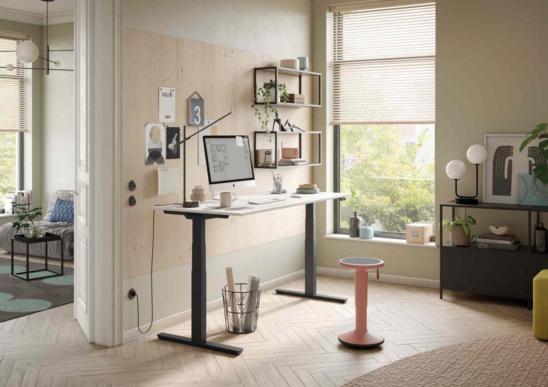 Crew T Schreibtisch höhenverstellbar von Palmberg