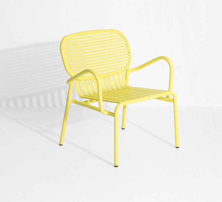 Gelber Week-End Garden Armchair Sessel von Petite Friture: Moderner Outdoor Sessel aus Metall.