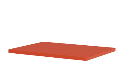 Rote Panton Wire Abdeckplatte B 35 cm von Montana, passend für Drahtmodule.