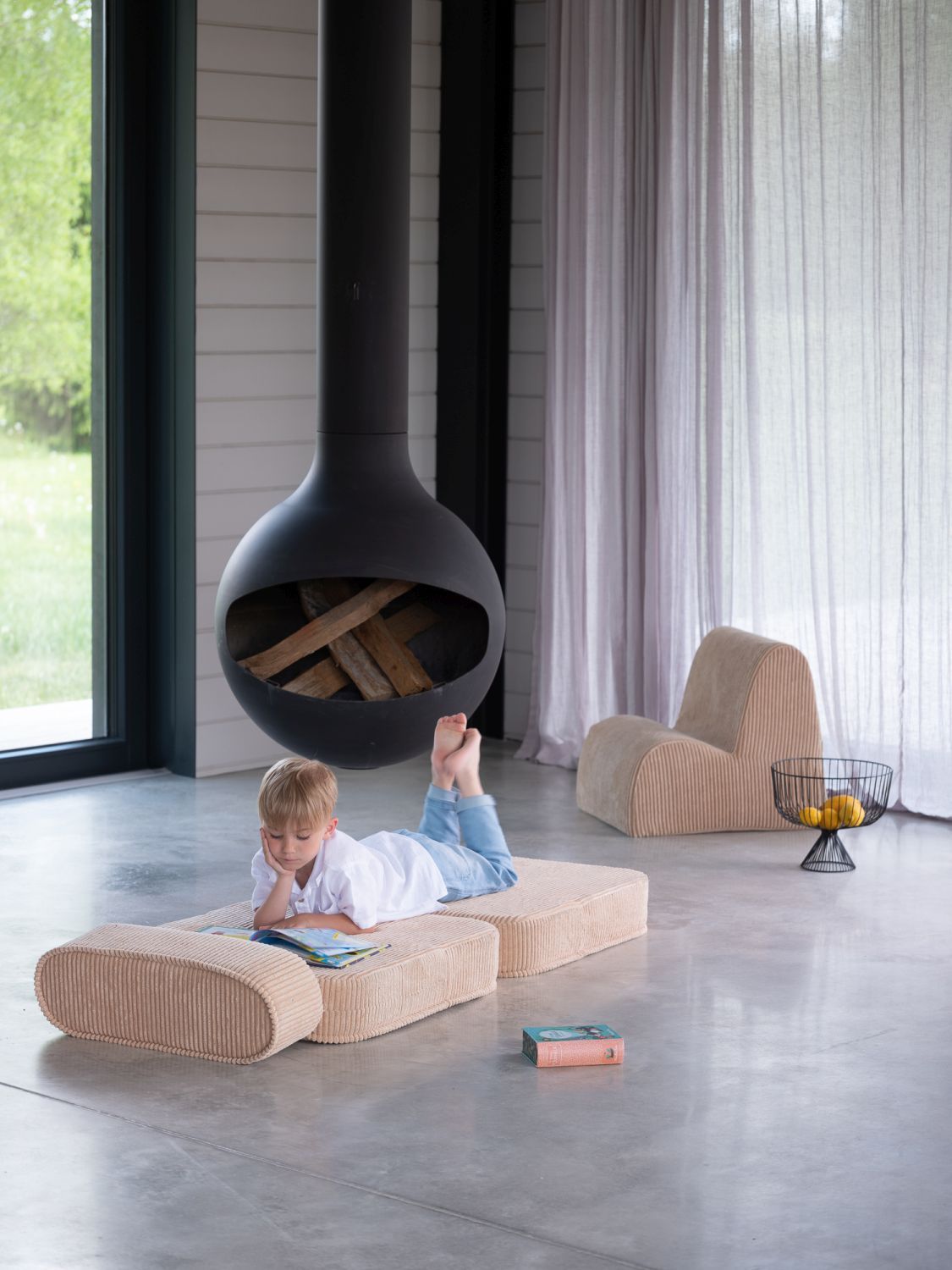 Kinderklappsessel Wigiwama Brauner Zucker