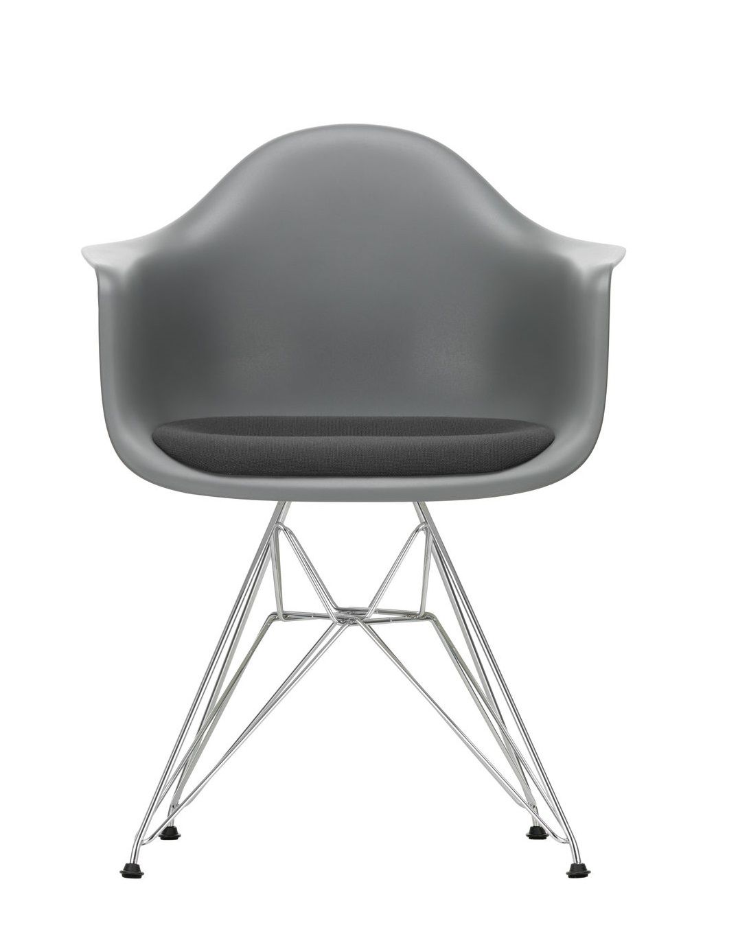 Eames Plastic Arm Chair DAR Stuhl mit Sitzpolster Vitra