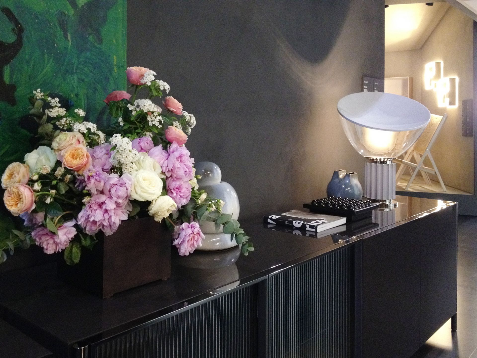 Taccia Tischleuchte Flos schwarz