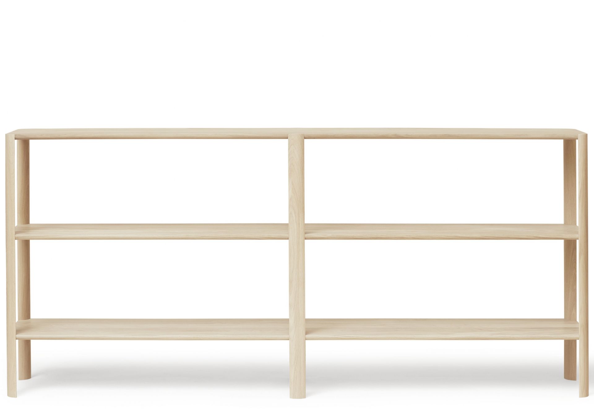 Leaf Regal 2x3 von Form & Refine aus Eiche, weiß geölt, modernes Design.