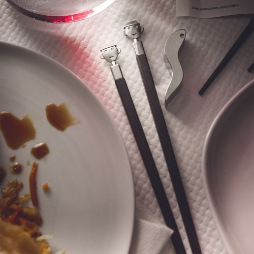 AM44SET2 Anna Stick Esstäbchen Alessi