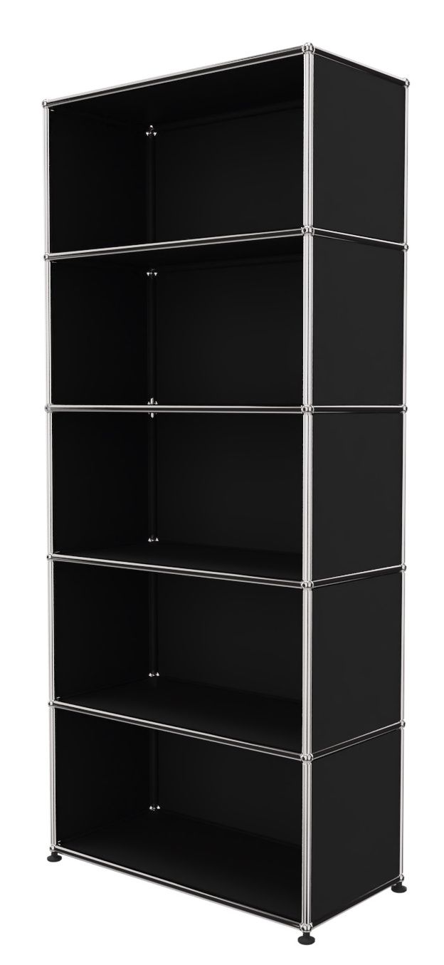 USM Haller Regal Offen H 179 cm Graphitschwarz - FAST DELIVERY