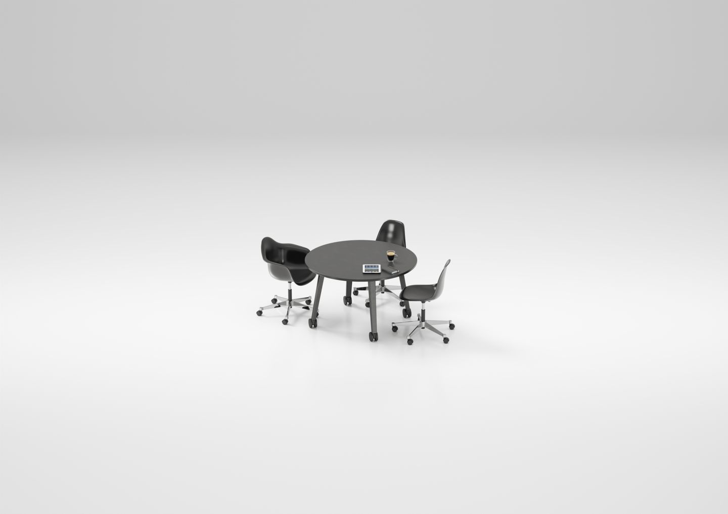 Eames Plastic Arm Chair DAL Stuhl Vollgepolstert Vitra