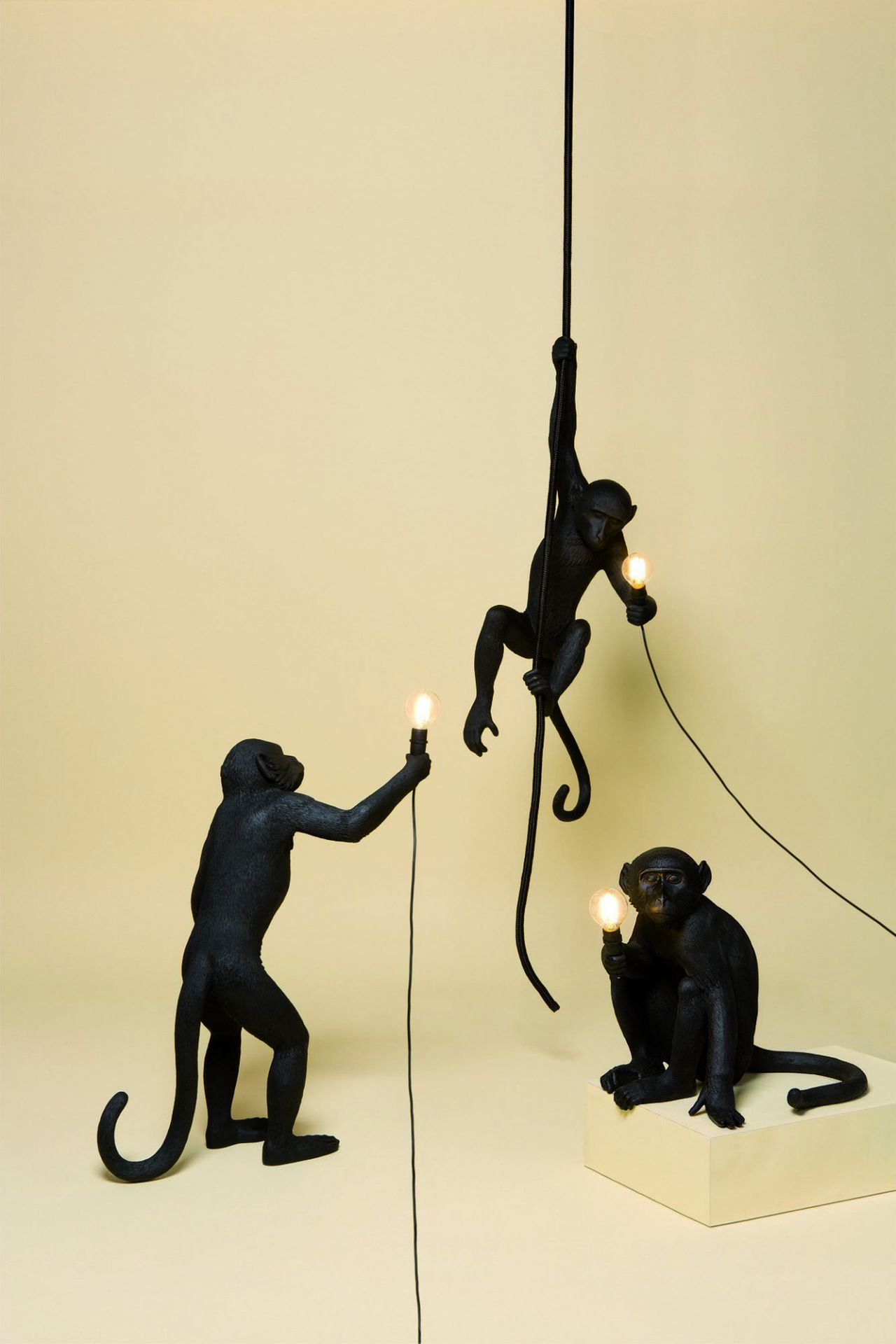 Monkey Lamp Black Pendelleuchte Seletti EINZELSTÜCK