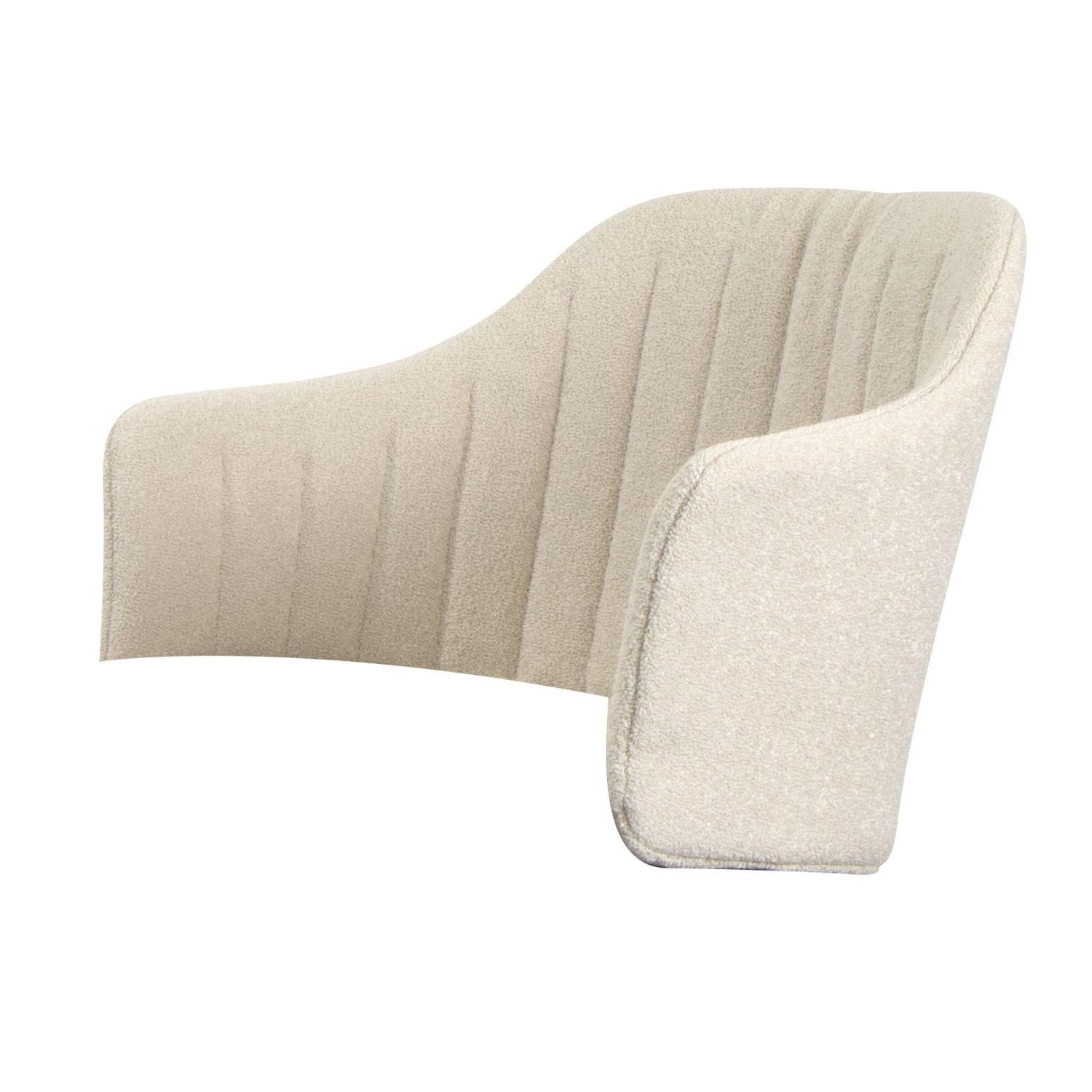 Choice Rückenbezug für Cane-Line Stuhl in Sand: Detailansicht des Textilbezugs.