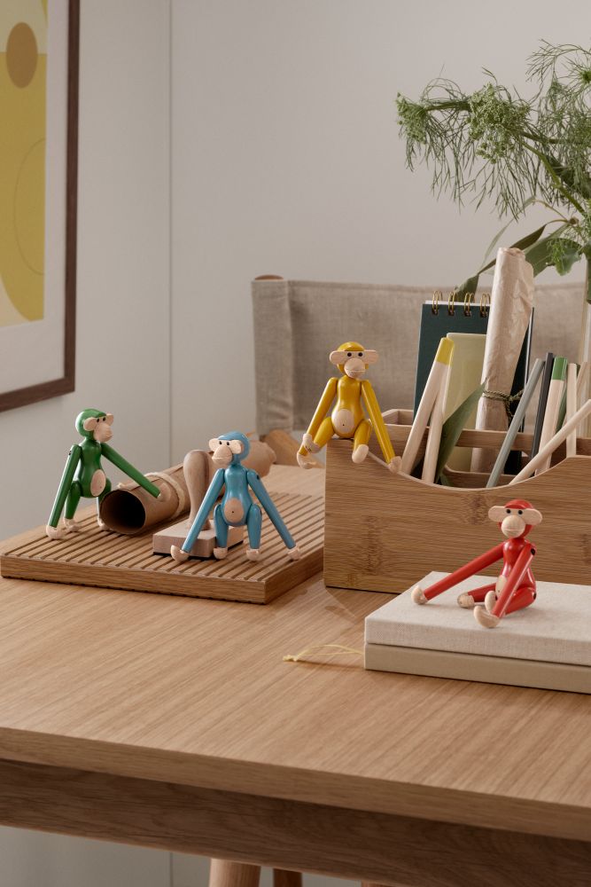 Affe Mini farbig Kay Bojesen Vintage Grün