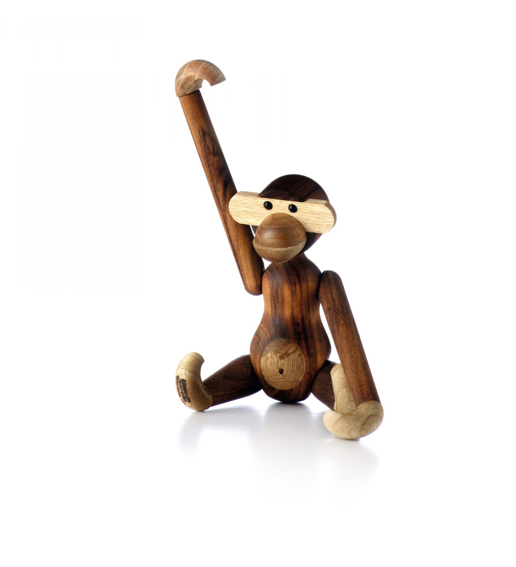 Kay Bojesen Affe aus Teakholz, große Holzfigur für Kinder und Sammler.