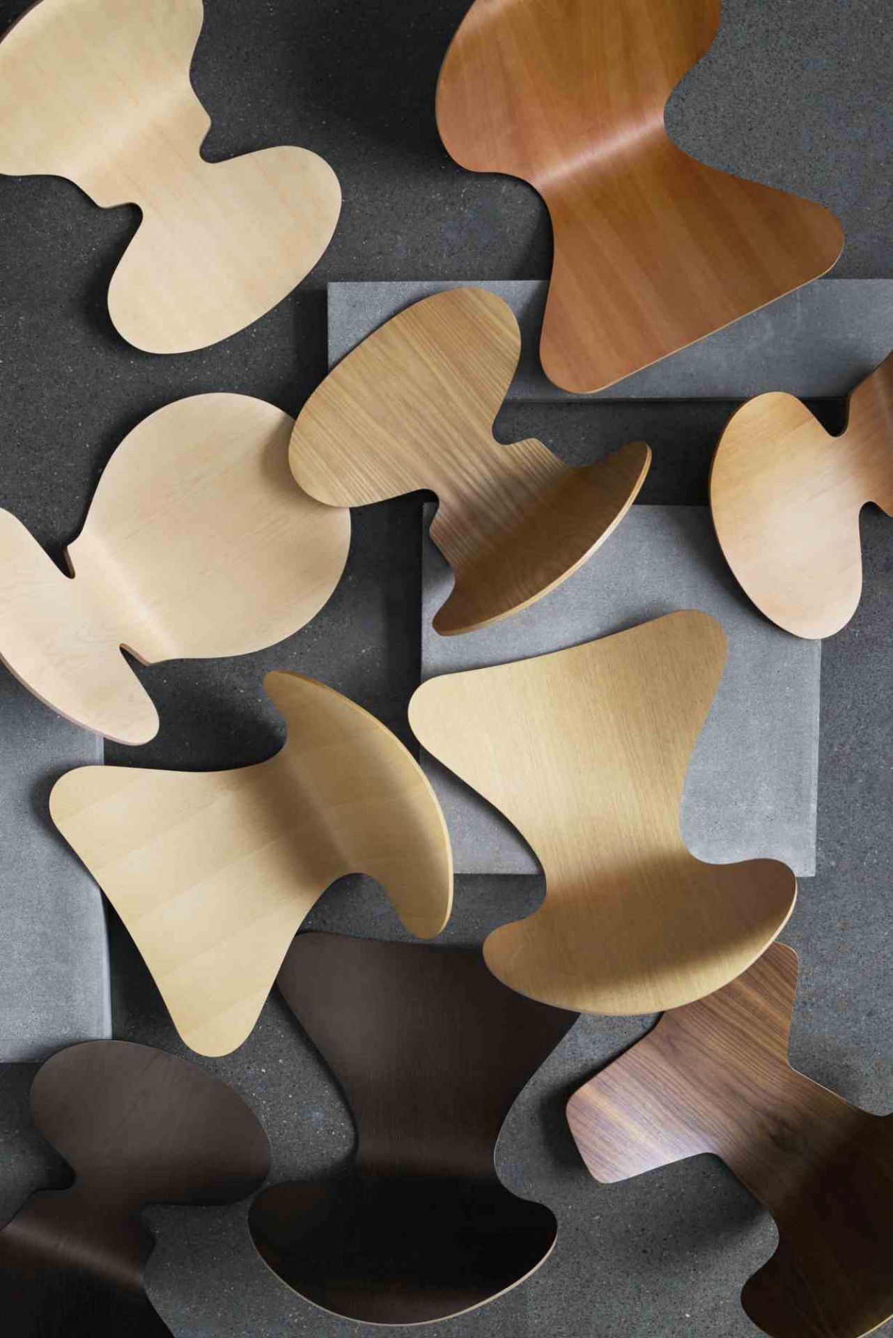 Siebener / Serie Stuhl 3107 Fritz Hansen