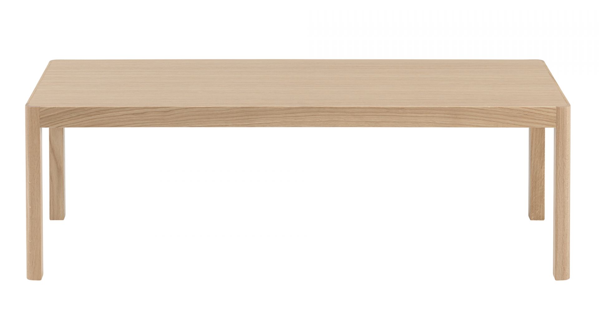 Muuto Workshop Coffee Table aus Eichenholz, rechteckiger Wohnzimmertisch für das moderne Wohnzimmer.
